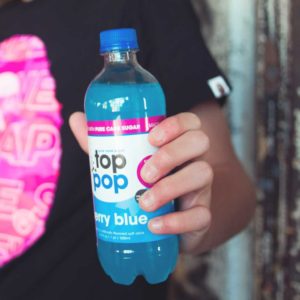 Pure Cane Sugar Top Pop Berry Blue Soda